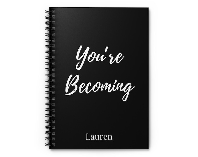 Personalized Spiral and Ruled Journal