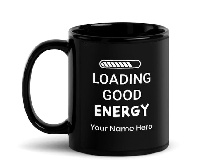 Personalized Black Glossy Mug