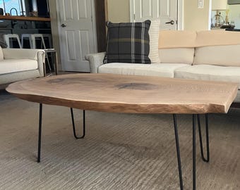 White Oak, Live Edge, Coffee Table