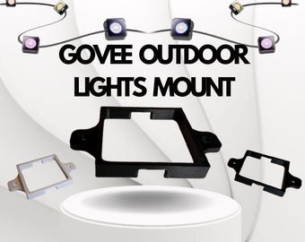 Govee 2/Elite Outdoor Lights 3D-Printed Bracket – Weather-Resistant PETG Mount – Black or White