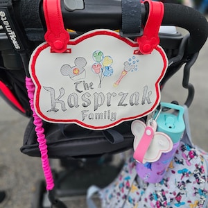 Personalized Stroller ID Tag for your Disney Vacation