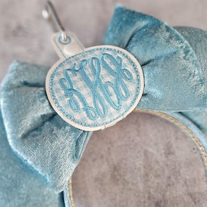 Monogrammed Mouse Ear Headband Holder for your Disney vacation