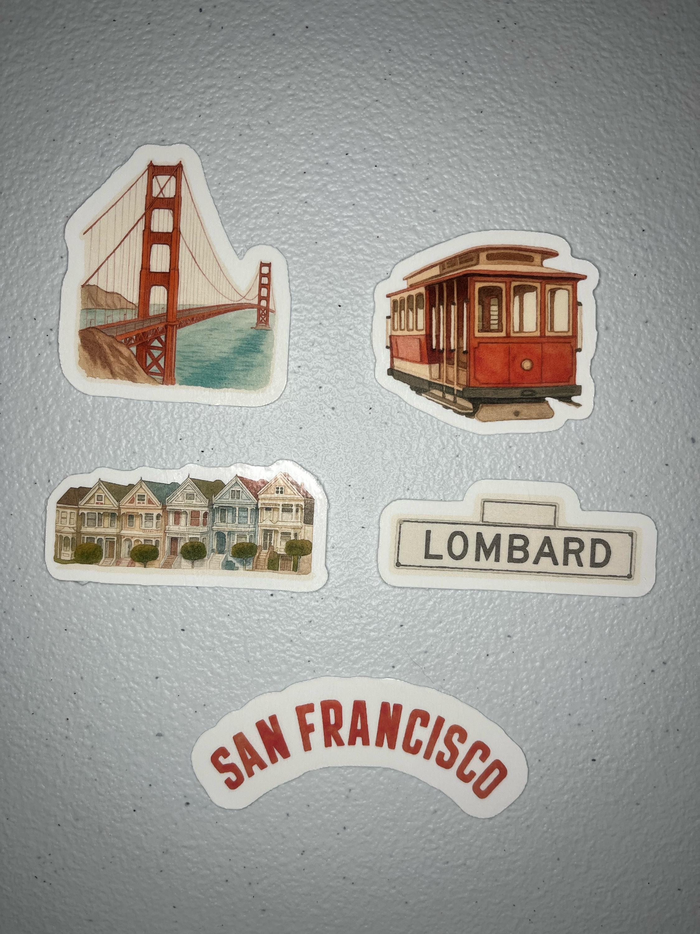 Sf Sticker San Francisco Sticker Bundle | California Stickers | Golden Gate Vinyl ...