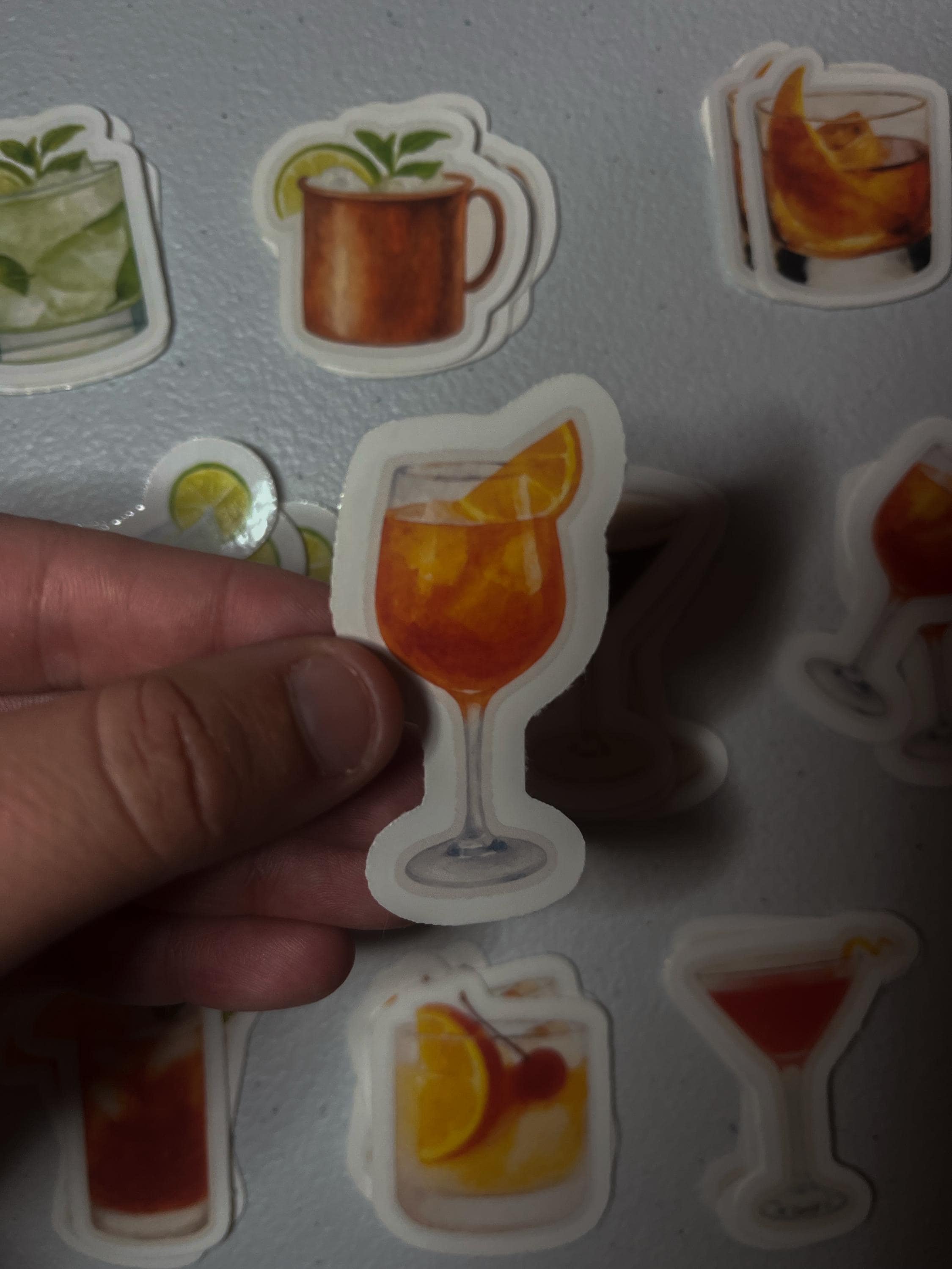 Cocktail Hour Sticker Cocktail Sticker Set – Waterproof Drink Stickers for Laptops, Bar Carts ...