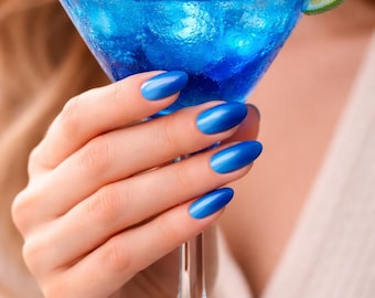 Ocean Ombre Nail Wraps - Blau-Türkis Farbverlaufsgel-Aufkleber (20 Wraps)