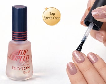Revlon Top Speed™ Top Coat – Quick-Dry Clear Nail Polish | Long-Lasting High Shine