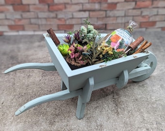 12th scale miniature dollhouse wheelbarrow