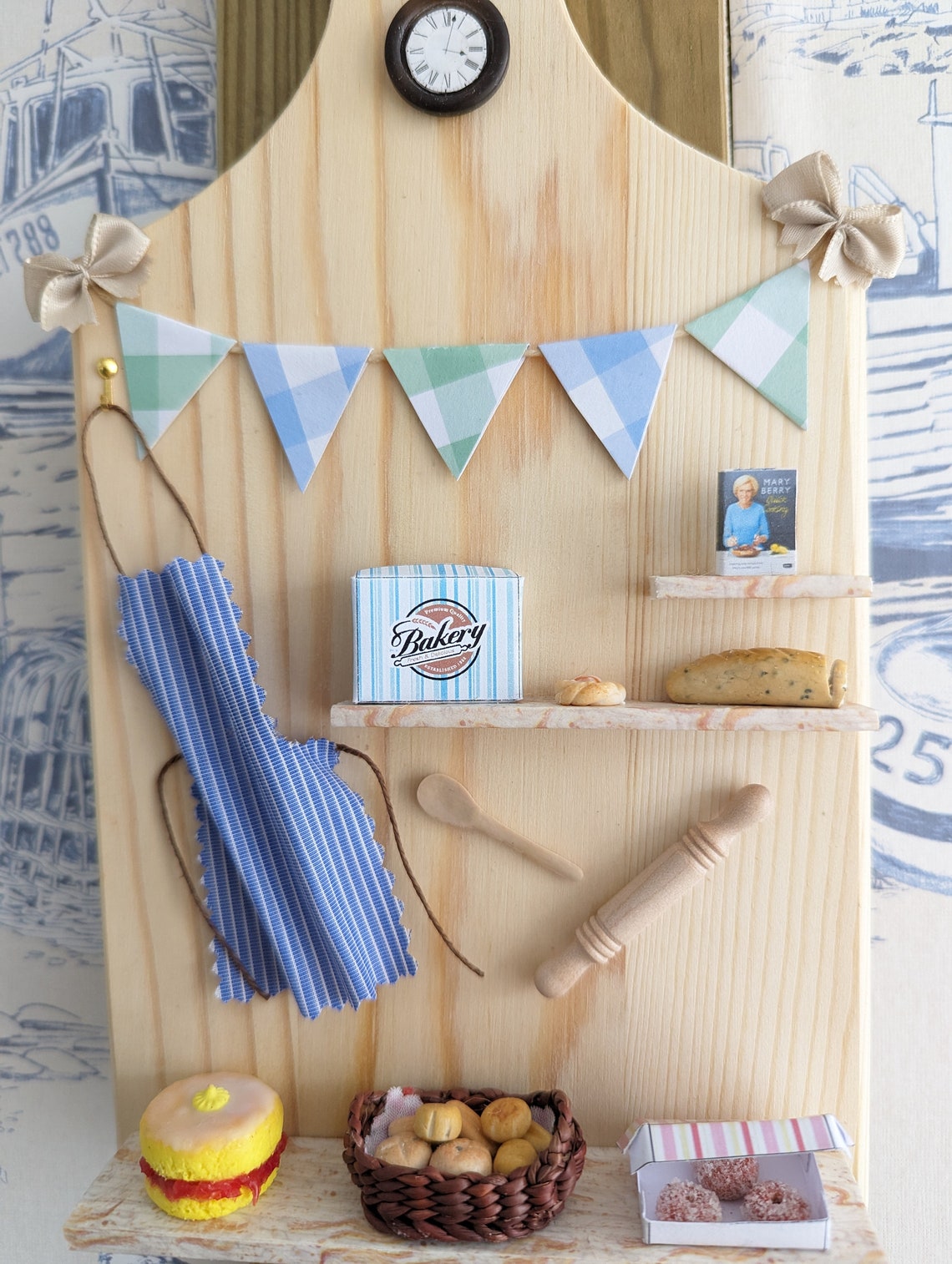 Wall Art Breadboard Display With 12th Scale Handmade Etsy