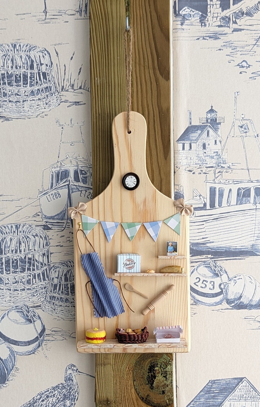 Wall Art Breadboard Display With 12th Scale Handmade Etsy