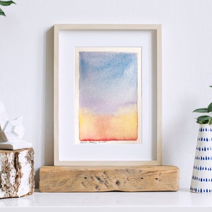 Sunset - Original Watercolor Sky Painting