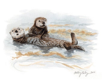 Sea Otter Print