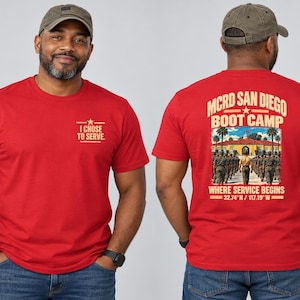 MCRD San ​​Diego Boot Camp T-shirt | Marine Corps Veterangåva | USMC Rekryteringsträningströja