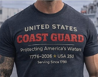 United States Coast Guard T-Shirt | USA 250 Anniversary Tee