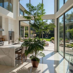 VIVO - 6 plántulas - Chamaedorea elegans - Palmera - Planta tropical de interior - Purifica el aire - Apto para mascotas - Fácil de cuidar - En maceta