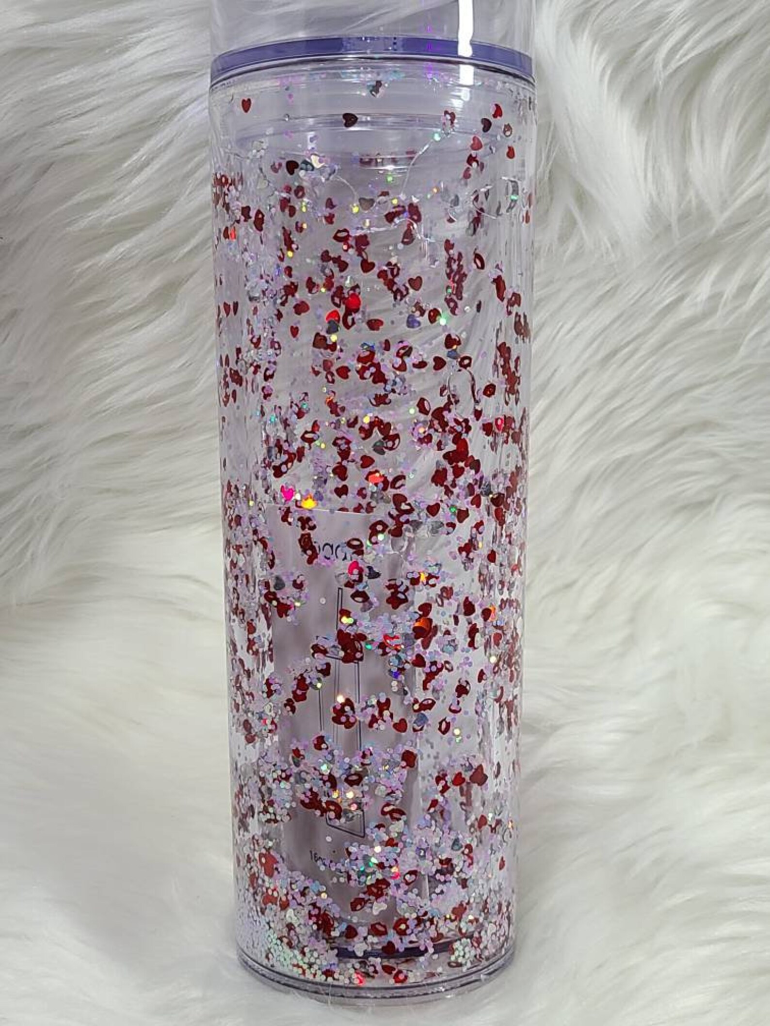 Floating Glitter Tumbler Snowglobe Tumbler Acrylic Tumbler Etsy