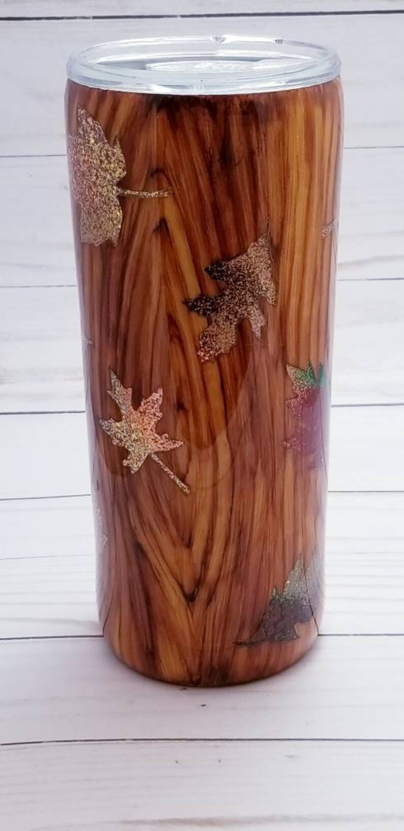 Woodgrain Tumbler Wood Grain Tumbler Fall Tumbler Etsy