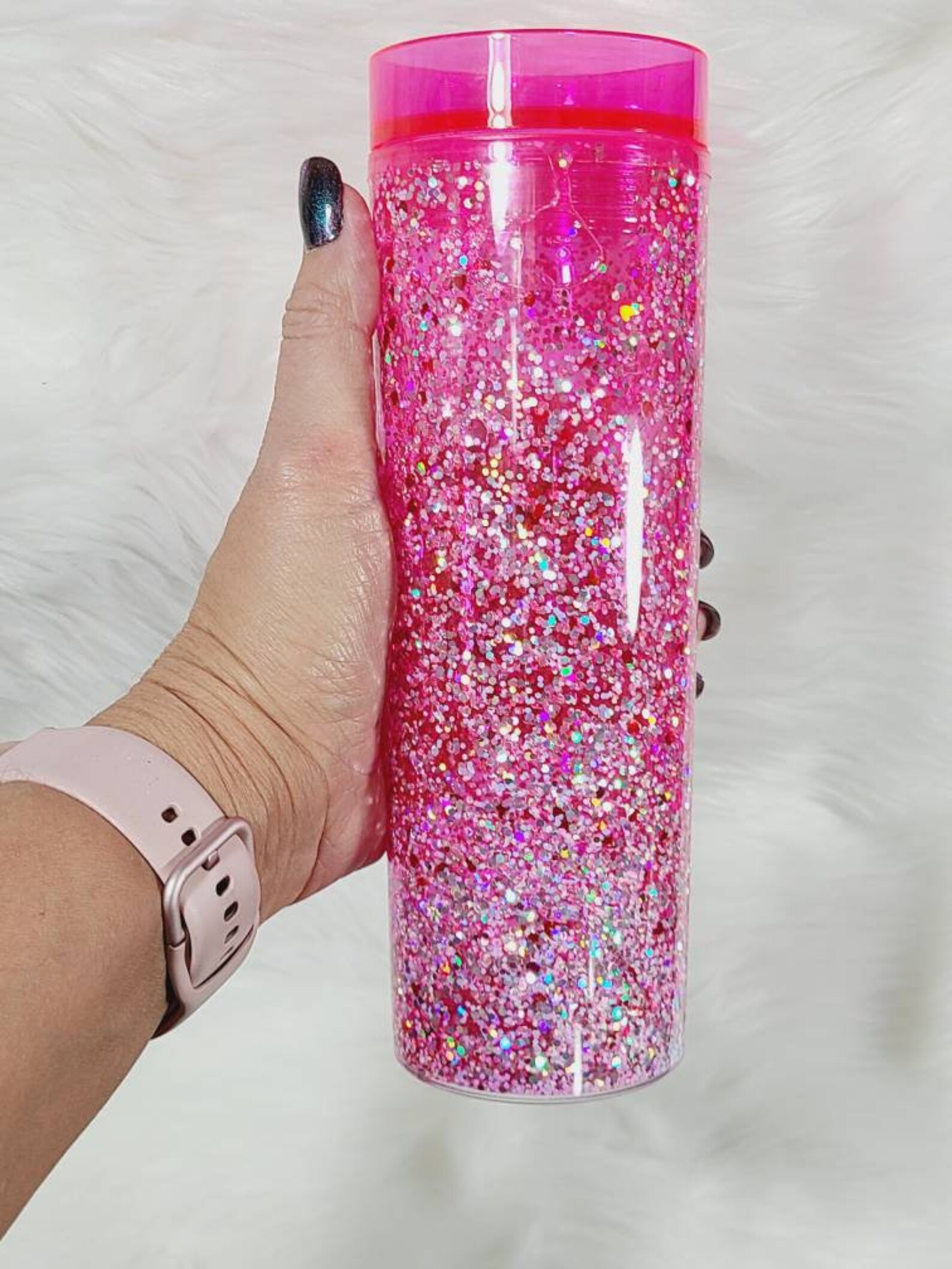 Floating Glitter Tumbler Water Tumbler Snowglobe Tumbler Etsy