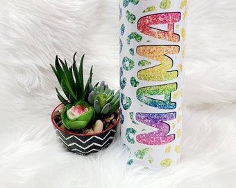 Mama Tumbler - Mom Tumbler - Epoxy Free Tumbler - Holographic - Leopard Tumbler - Mother's Day Gifts - Mothers Day -