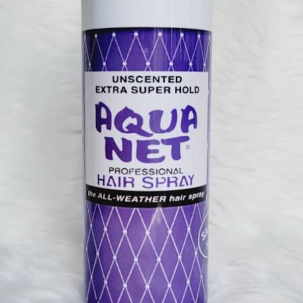 Hair Spray Tumbler - Hair Dresser Tumbler - Stylist Gift - Vintage Tumbler - 80's Tumbler - Aqua Net Tumbler -