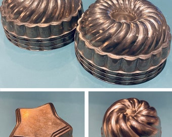 Choice of Vintage Aluminum Jello, Cake Molds