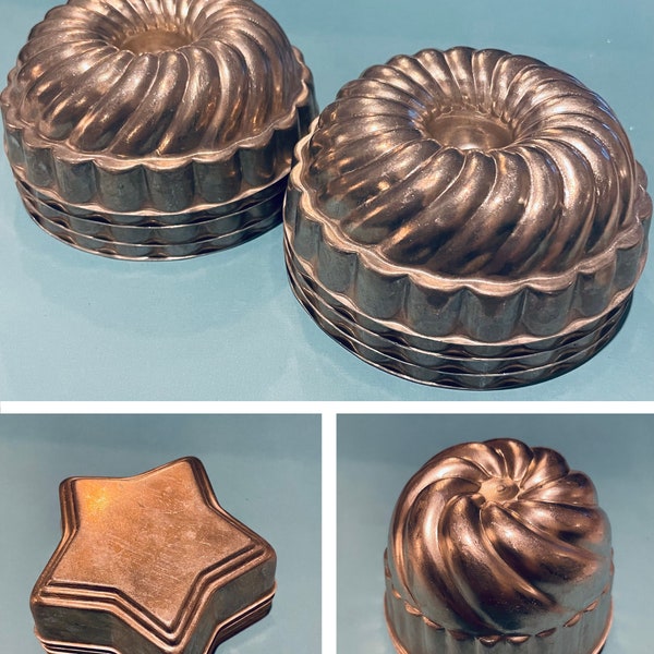 Choice of Vintage Aluminum Jello, Cake Molds