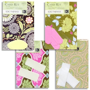 Kit de cartões Amy Butler K&Company - 4 estilos - 60 peças cada