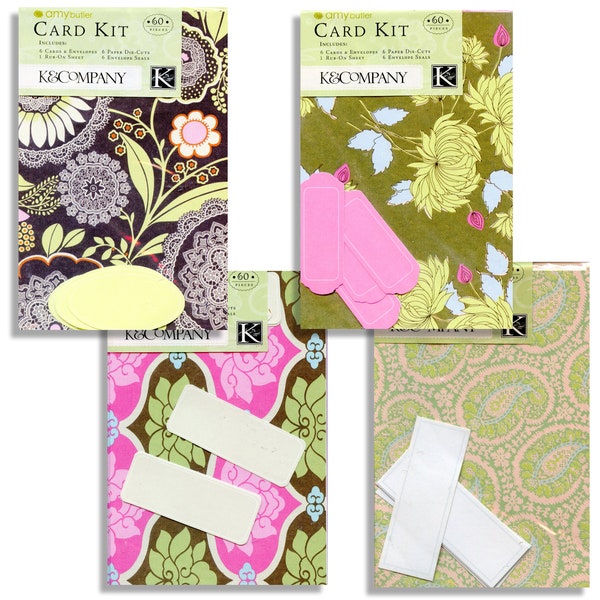 Amy Butler K&Company Card Kit - 4 Styles - 60 Pieces each