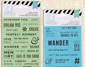 Heidi Swapp American Crafts Word Stickers - Flambant neuf