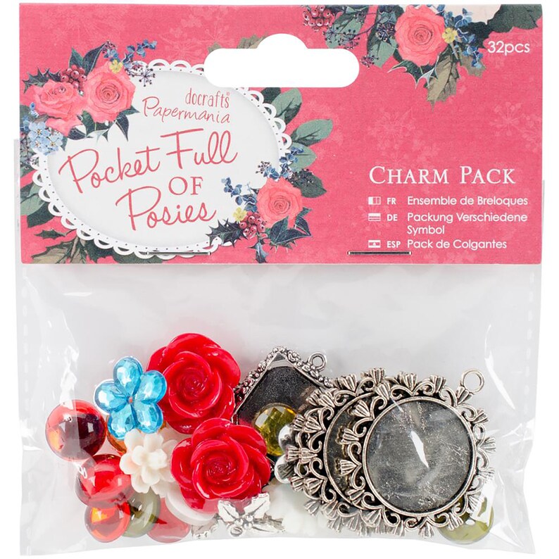 Papermania Pocket Full of Posies Charm Pack Christmas Etsy