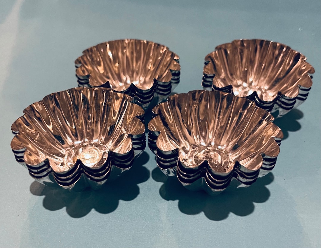 4 Vintage Mini Swedish Tart/tartlet Tins Sandbakkel Tins Etsy