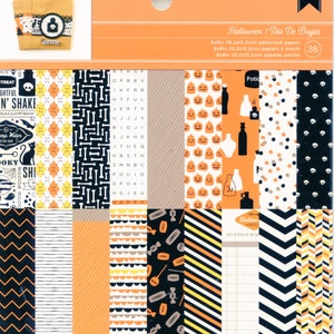 American Crafts Halloween Paper Pad - Damaged Corner- 6 x 6