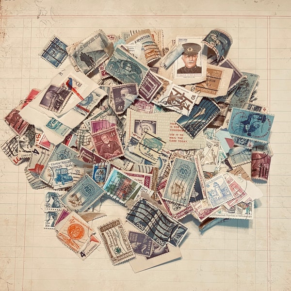 50 Random Postage Stamps - All Different - Most Used