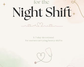 Gracia para el turno de noche / Devocional de 7 días para enfermeras / Descarga digital