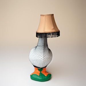 Porch Goose Leg Lamp Outfit, Funny Christmas Goose Decor afbeelding 2