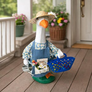 Spring Daisy Gardener Goose Outfit | Porch Decor, Mother's Day Gift