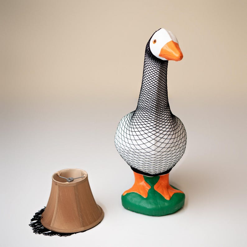 Porch Goose Leg Lamp Outfit, Funny Christmas Goose Decor afbeelding 3