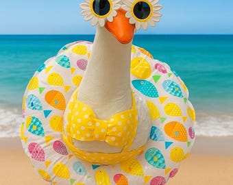 Yellow Polka Dot Bikini Goose outfit