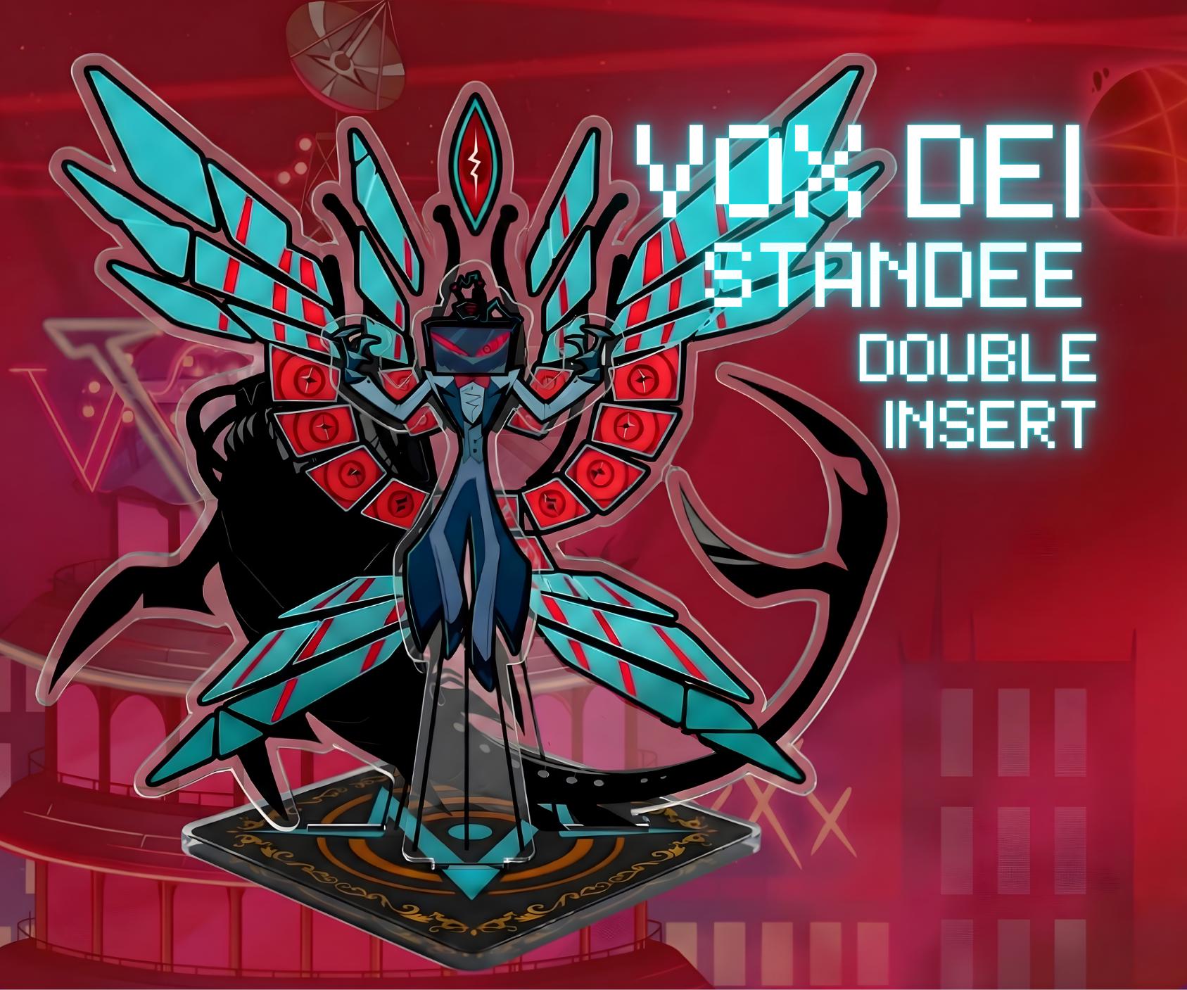 Hazbin Hotel Vox Double Insert Acrylic Standee TV Demon Fanart