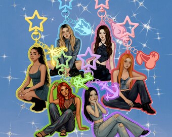 KATSEYE Kpop Keychain Sophia, Manon, Lara, Yoonchae, Daniela, Megan