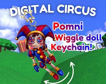 Llavero Pomni Wiggle Doll – Charm acrílico de The Digital Circus