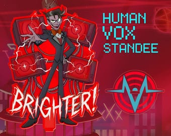 Limited! Hazbin Hotel Human Vox Standee, TV Demon Fanart, Acrylic