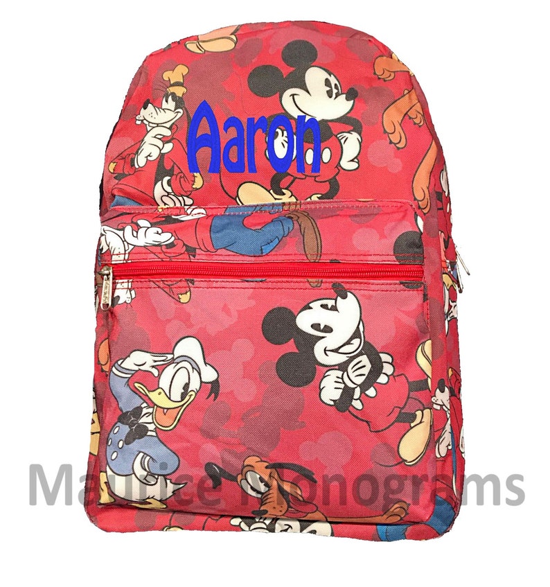red mickey mouse backpack