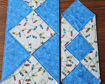 Christmas Lights Table Runner