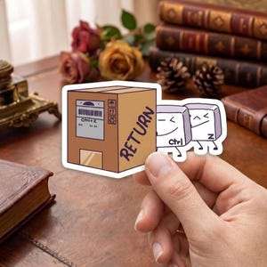 Funny Programmer Sticker, Ctrl Z Return Vinyl Decal, Coding Humor Sticker, Developer Meme, Tech Geek Laptop Water Bottle Sticker Gift