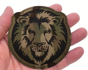 Lion Morale Hook Loop Patch