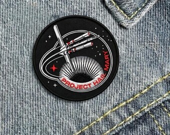 Project Hail Mary Embroidered Iron On Patch Space Mission Sci-Fi Rocket Patch