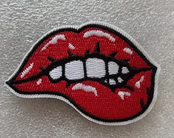 Lip Embroidery Patches