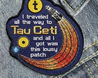 Project Hail Mary Embroidered Iron On Patch Space Mission Sci-Fi Rocket Patch