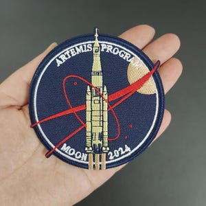 ARTEMIS PROJECT MOON 2024 Aerospace Astronaut Badge Cloth Patch