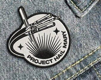Project Hail Mary Embroidered Iron On Patch Space Mission Sci-Fi Rocket Patch